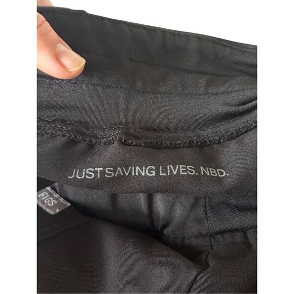 FIGS Zamora Jogger Scrub Pants Joggers M Tall Black - Picture 8 of 9